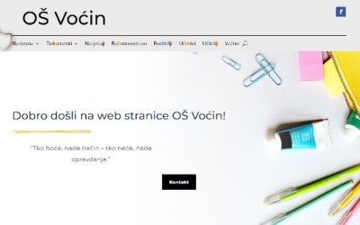 Nove web stranice škole