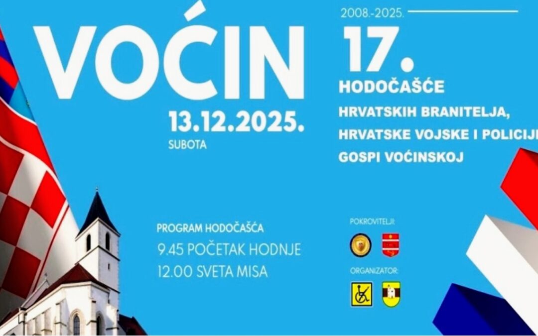 Voćin se prisjeća žrtava: 17. hodočašće i komemorativni program 13. prosinca