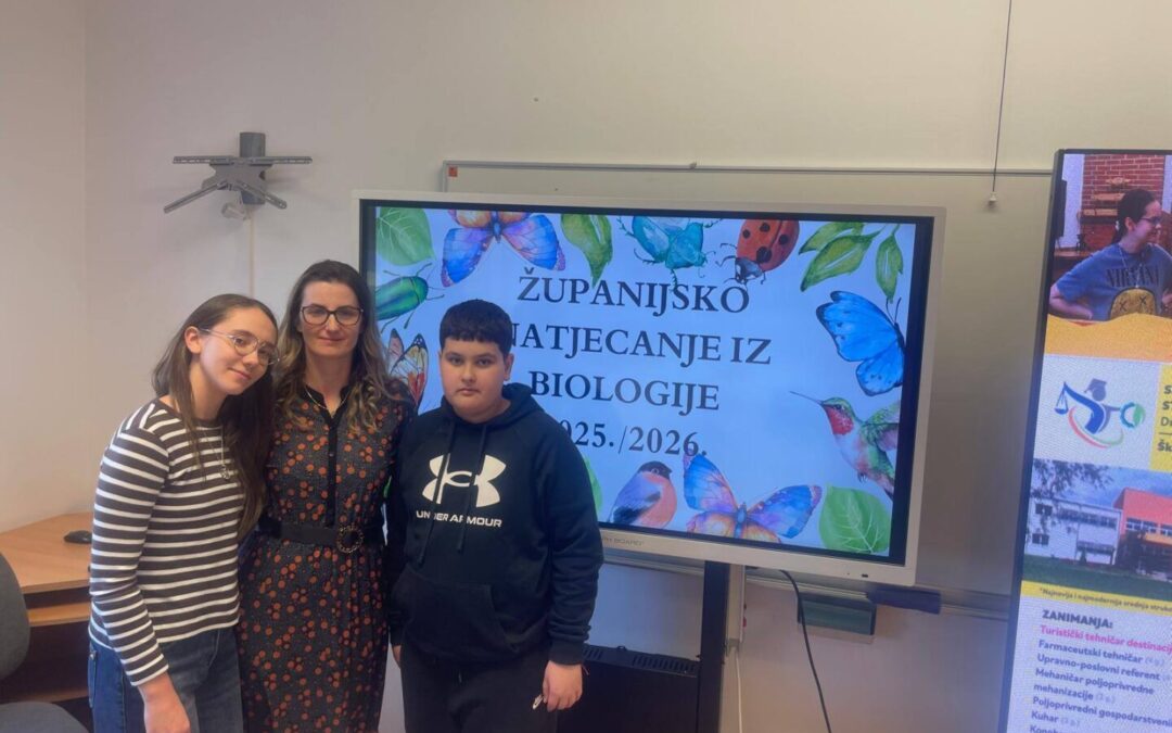 Održano županijsko natjecanje iz biologije – uspjesi naših učenika!