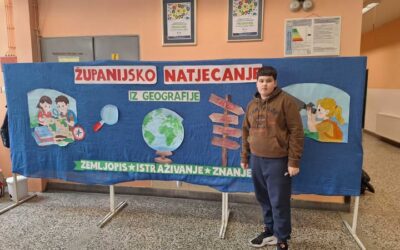 Učenik Luka Perić drugi na Županijskom natjecanju iz Geografije!