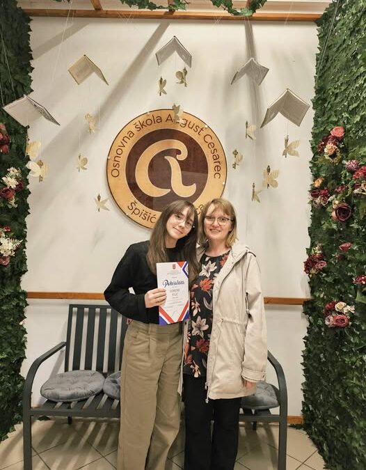 Ponosni smo na još jedan uspjeh naše učenice Doroteje Filić