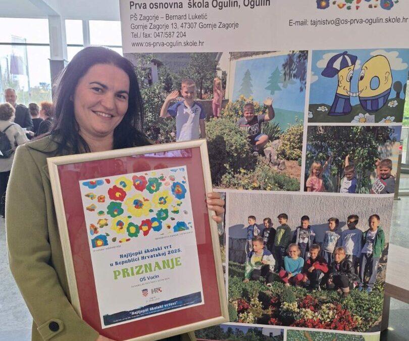 Priznanje za najljepši školski vrt u Republici Hrvatskoj