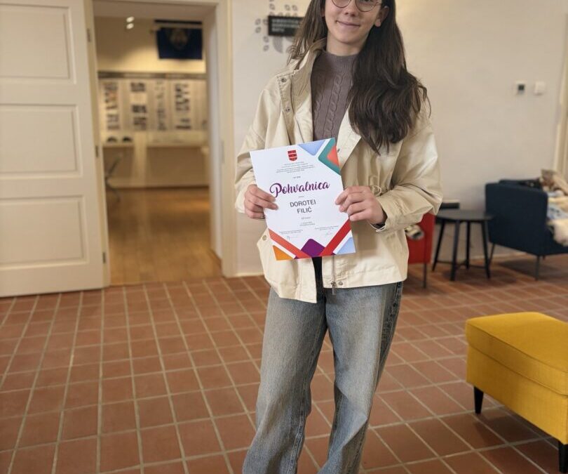 Učenica Dorotea Filić predstavljala je našu školu na Županijskom natjecanju iz likovne kulture
