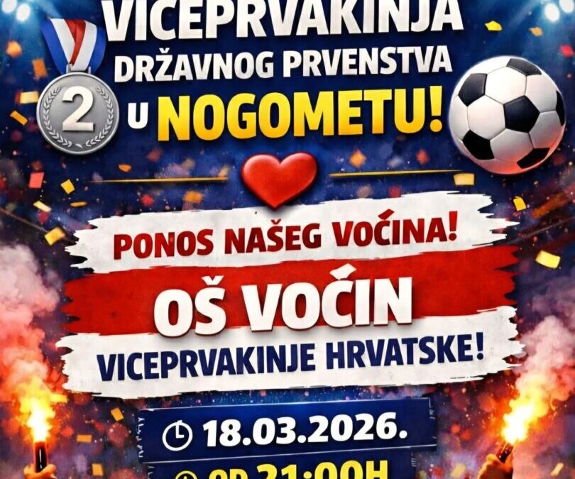 Doček viceprvakinja Državnog prvenstva u nogometu 2026. godine