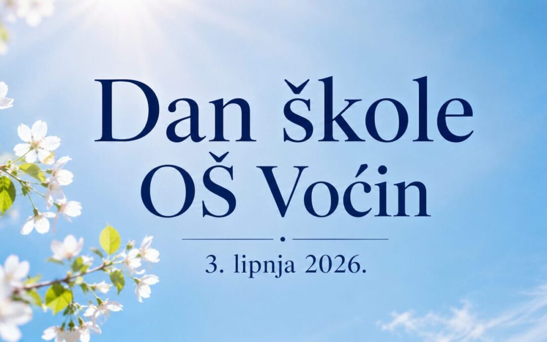 U srijedu, 3. lipnja 2026. godine, obilježit ćemo Dan škole