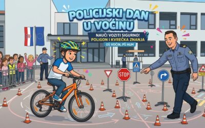 Sigurnost na prvom mjestu: Policijska postaja održala edukativne radionice, prezentaciju i poligon za naše učenike